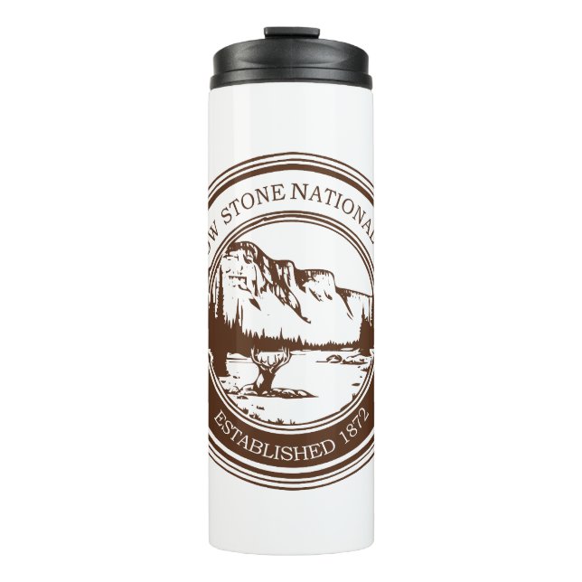 Garrafa Térmica Parque Nacional Vintage Yellowstone - Tumbler (Frente)