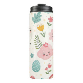 Garrafa Térmica Páscoa Bunny Pattern