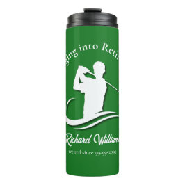 Garrafa Térmica Passando para o Partido Jogador de Golfe Moderno d