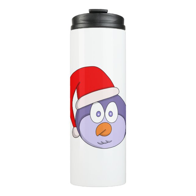 Garrafa Térmica Pássaro de Natal (Frente)
