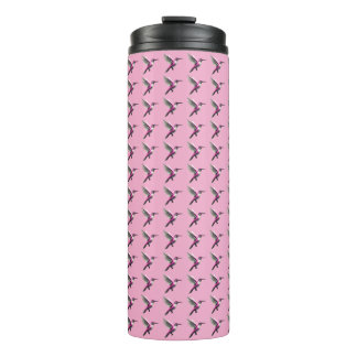 Garrafa Térmica Pássaro Humino Rosa Pixelado