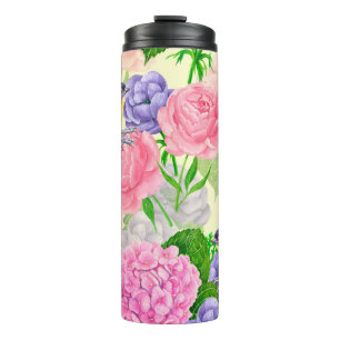 Garrafa Térmica Pássaros e flores