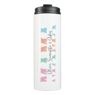 Garrafa Térmica Pastel "MAMA" - Tumbler térmico personalizado