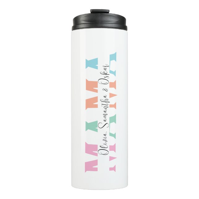 Garrafa Térmica Pastel "MAMA" - Tumbler térmico personalizado (Frente)