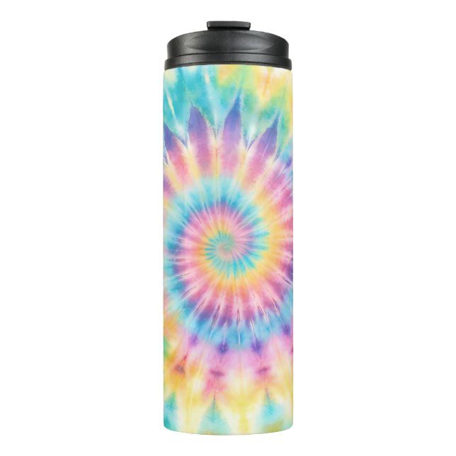 Garrafa Térmica Pastel Tie Dye (Frente)