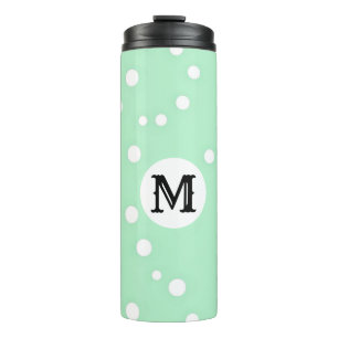 GARRAFA TÉRMICA PASTEL VERDE MONOGRAMMED SIMPLES