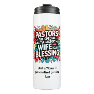 Garrafa Térmica ✝️ Pastors Wife Appreciation Gift Benção Personali