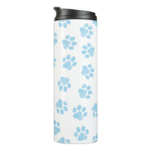 Garrafa Térmica patas de rabo, patas de cão, patas azuis de bebê