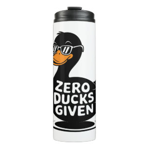 Garrafa Térmica Patos Zero Dado - Design Legal Engraçado