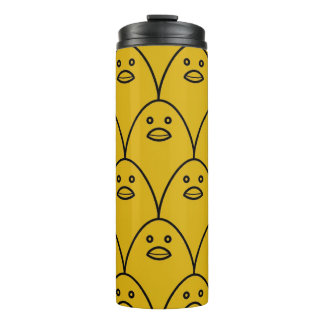Garrafa Térmica Patozinho Amarelo Minimalista Divertido para Viage