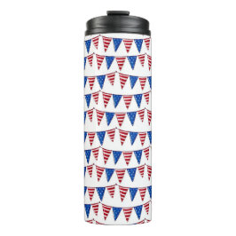 GARRAFA TÉRMICA  PATRIÓTICO VERMELHO BRANCO AZUL-AMERICANO