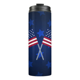 GARRAFA TÉRMICA  PATRIÓTICO VERMELHO BRANCO AZUL AMERICANO