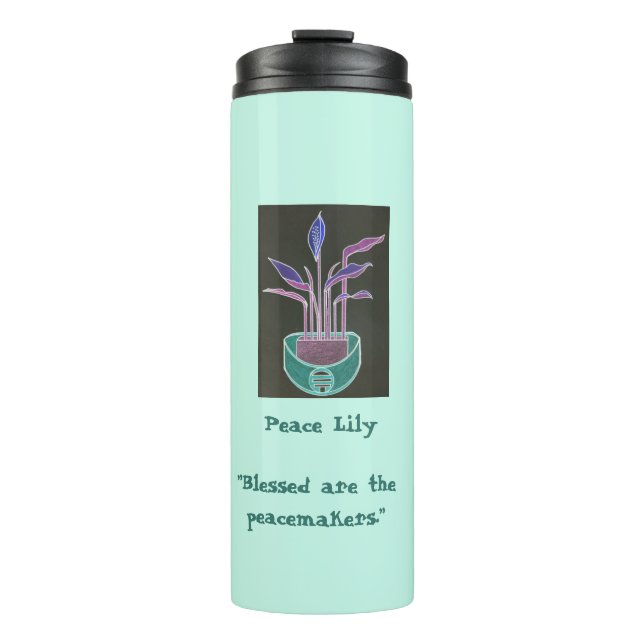 Garrafa Térmica Peace Lily (Frente)