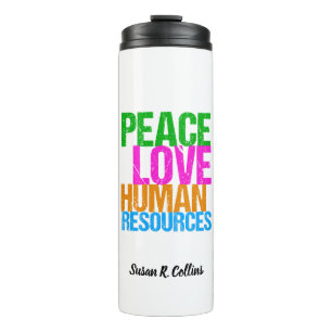 Garrafa Térmica Peace Love Human Resources HR