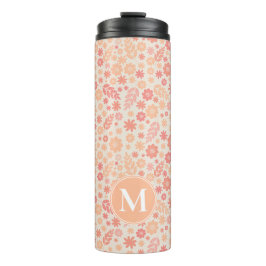 Garrafa Térmica Peach Airy Wildflower Meadow Standard & Monograma