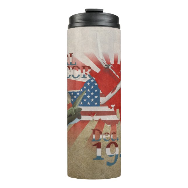 Garrafa Térmica Pearl Habor 7 de dezembro de 1941 (Frente)