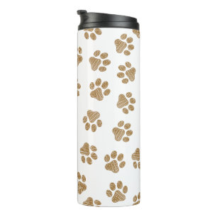 Garrafa Térmica Peças De Porco, Peças De Cão, Peças Douradas Laran