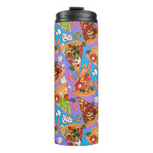 Pedaços de pizza engraçados