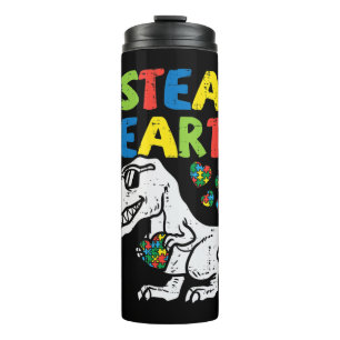 Garrafa Térmica Peguem esse bonitinho I Roubar Corações Trex Dinos