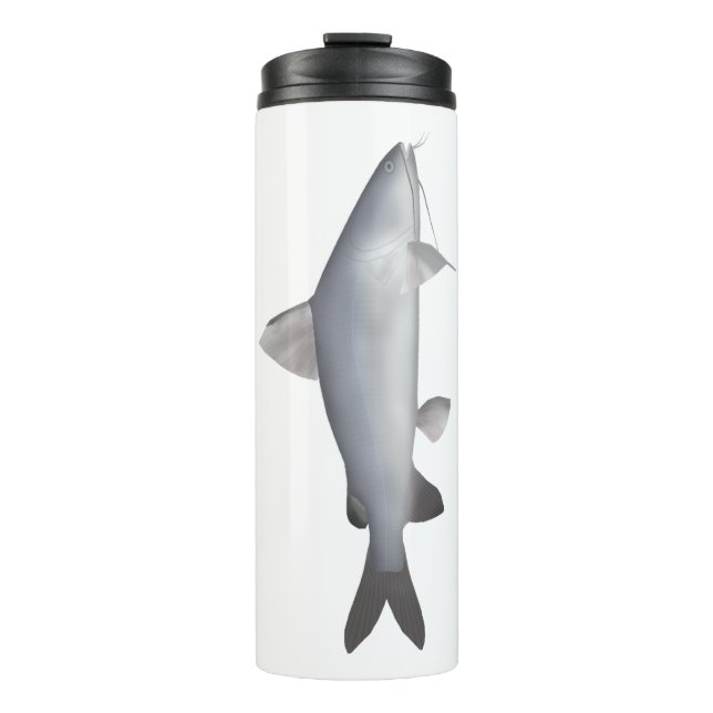 Garrafa Térmica Peixe-gato salmão azul (Frente)