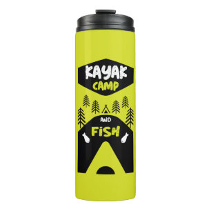 Garrafa Térmica Peixes de Kayak e presentes de pesca de campo