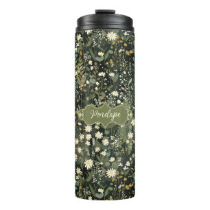 Garrafa Térmica Penelope Dark Daisy Floral