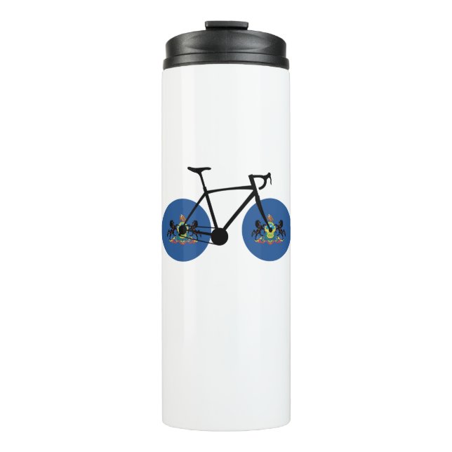 Garrafa Térmica Pensilvânia Flag Cycling (Frente)