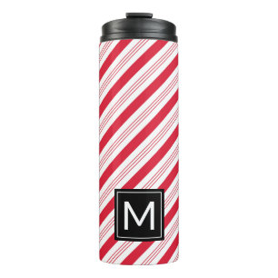 Garrafa Térmica Peppermint Candy Cane Tumbler de Natal