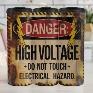 Garrafa Térmica Perigo: Alta tensão, risco elétrico