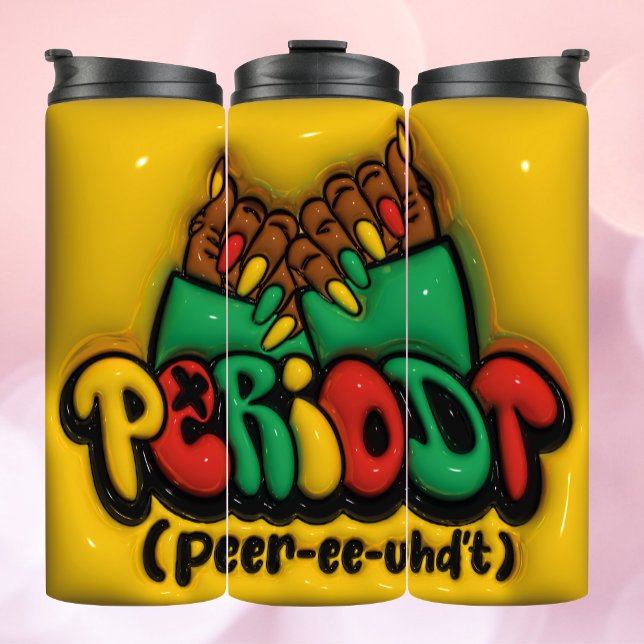 Garrafa Térmica PERÍODO DE Efeito Inflado 3D! Embrace afro-america (Criador carregado)