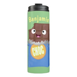 Garrafa Térmica Personagem de desenho animado bar doce de chocolat