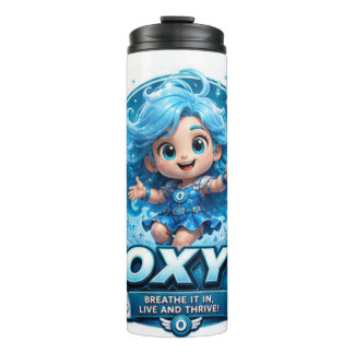 Garrafa Térmica Personagem Oxigênio ATOMIVRA – Herói Que Dá Vida Q