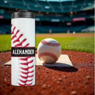 Garrafa Térmica Personalised Baseball Water Bottle With Name