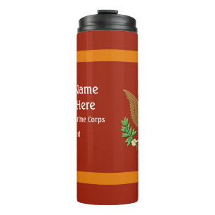 Garrafa Térmica Personalização do emblema de Defesa do Corpo Milit