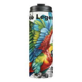 Garrafa Térmica Personalizada Musical Parrot Tumbler,