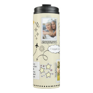 Garrafa Térmica Personalizado 2022 Ano Na Revisão 5 Tumbler Fotogr