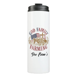 Garrafa Térmica Personalizado “Deus Família Agricultura”