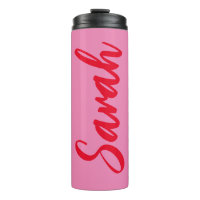 Personalizado em Rosa e Vermelho em Negrito