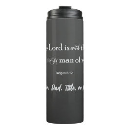 Garrafa Térmica Personalizado Homem de Bíblia de Valor Verso