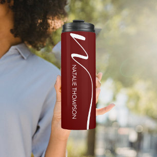Garrafa Térmica Personalizado Monograma Personalizado Com Nome Ver