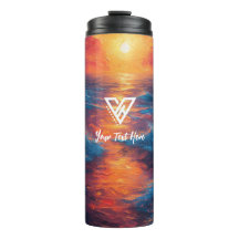 Personalizado: Tumbler de Radiação do Sunset