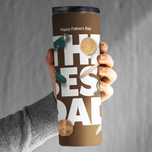 Garrafa Térmica Personalizar Dia de os pais Feliz   O melhor Pai e