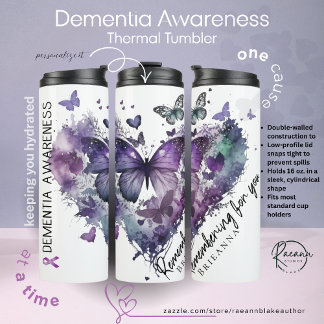 Garrafa Térmica Personalized Dementia Awareness Thermal Tumbler