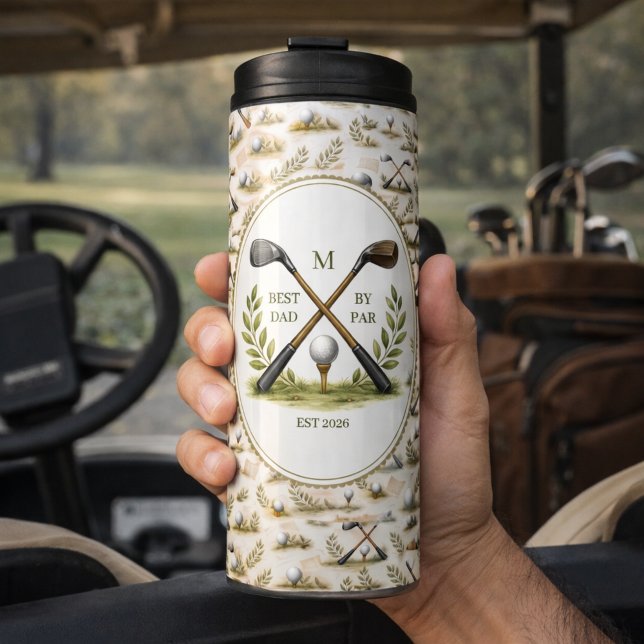 Garrafa Térmica Personalized Golf Dad Best By Par Monogram (Criador carregado)