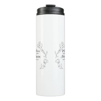 Garrafa Térmica Personalized Mom to Nana Year Wildflower Mug