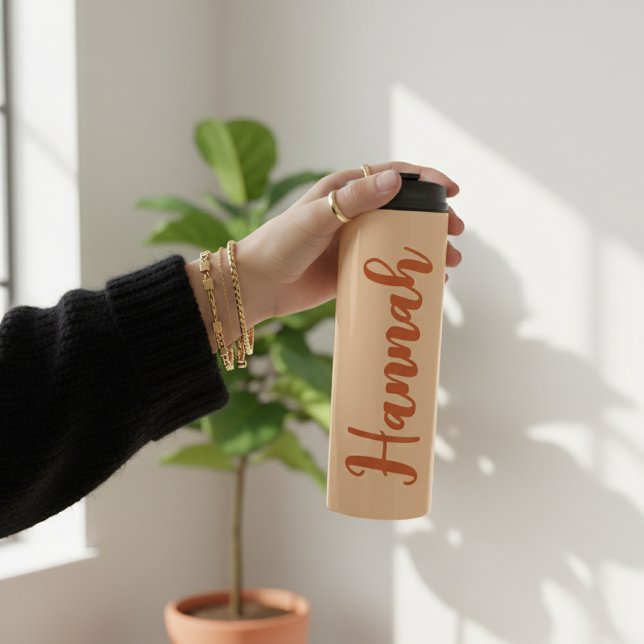 Garrafa Térmica Personalized Wedding Day Tumbler for Bridal Party (Bachelorette Weekend Custom Matching Tumblers for the Bride Tribe)