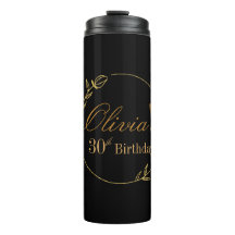 Personalizes Birthday with Golden Frame