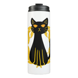 Garrafa Térmica Pets Gato Preto Horror Halloween Crianças