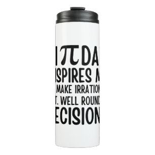 Garrafa Térmica Pi Day Engraçado