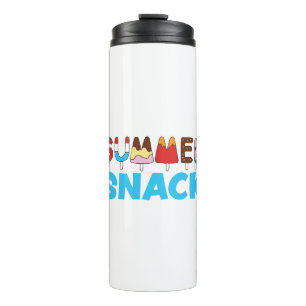 Garrafa Térmica Picolés de Desenhar de Mão para Crianças de Ver